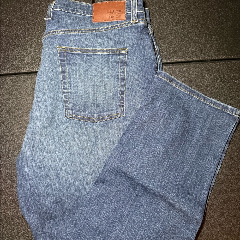 L.L. Bean Men's Straight Fit Blue Jeans